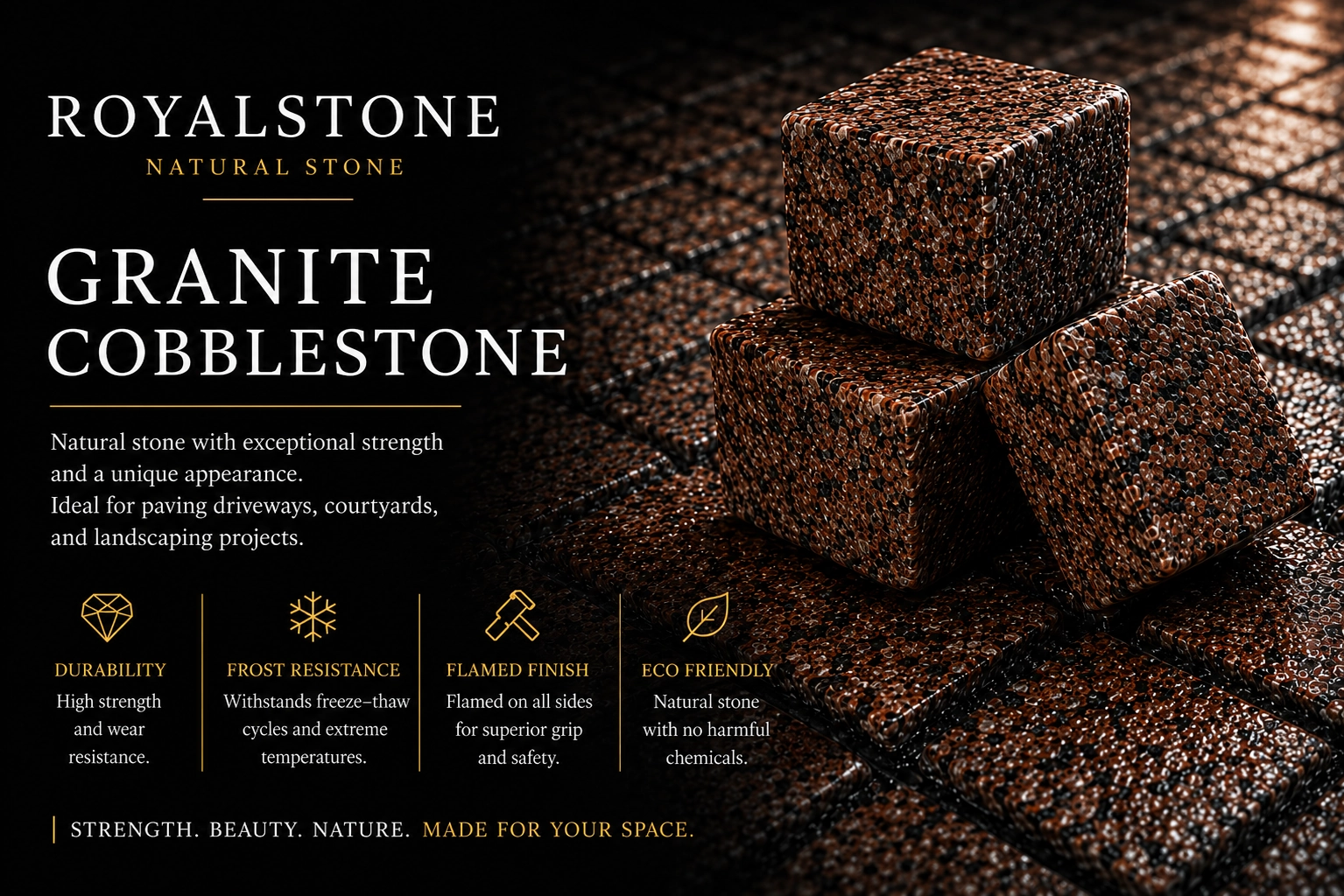 Royal Stone granite paving