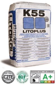 LITOPLUS K55 - цементный белый клей