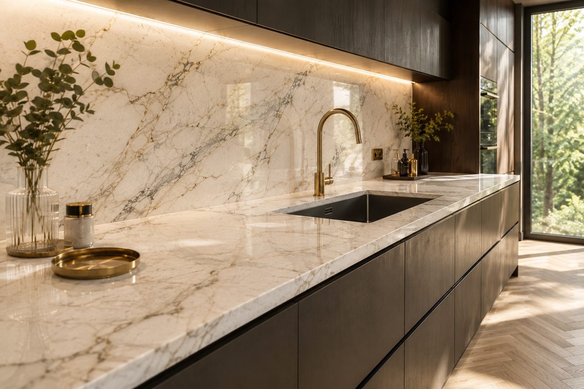 Мраморная столешница из натурального камня RoyalStone Киев